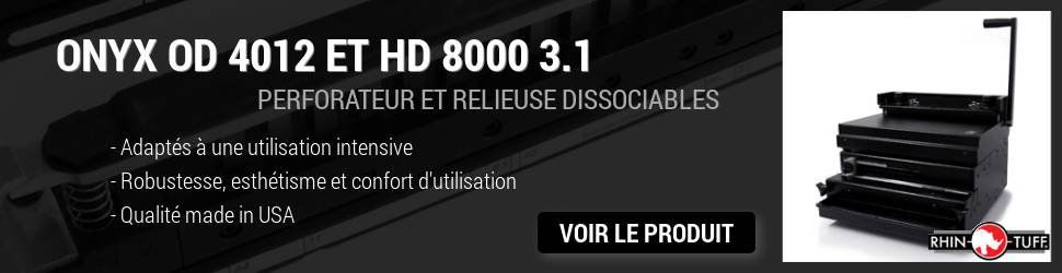 Ensemble de perforeliure dissociable Rhin-O-Tuff Onyx OD 4012 et HD8000 3.1